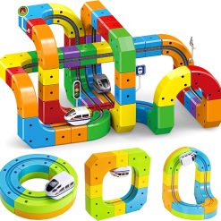 Discount Train Set for Kids Ages 3-8 " Modular 3D Flexible Race Track Building Toy with Gravity-Defying 360° Movement " For Home Projects