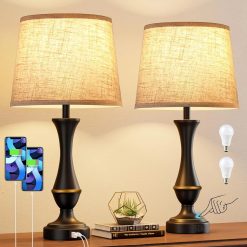 Discount Seealle Touch Lamps for Nightstand, Dimmable, Bulb Included