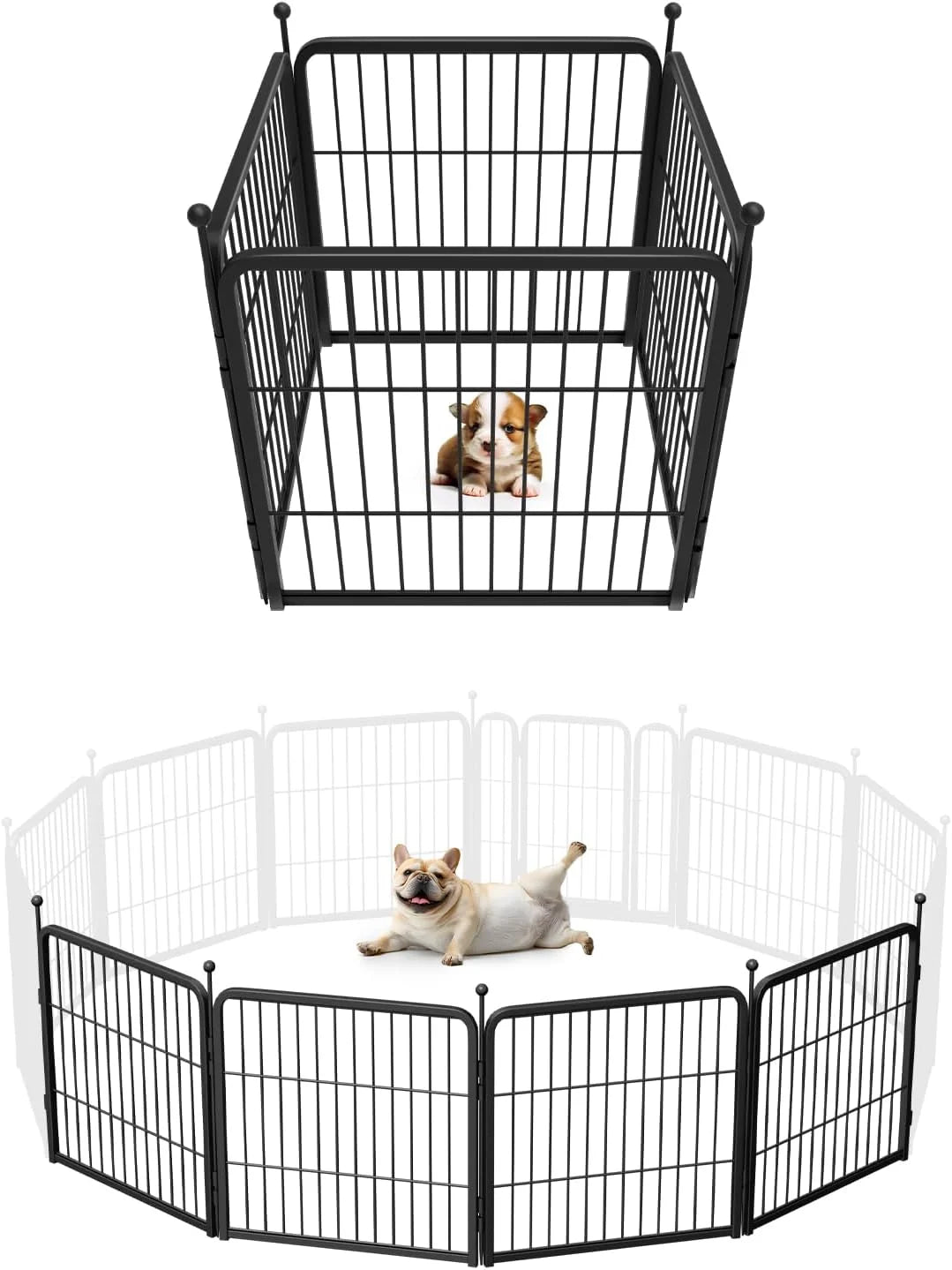 Discount Rollick Dog Playpen, Indoor, 24 H, 8 Panels - Image 61
