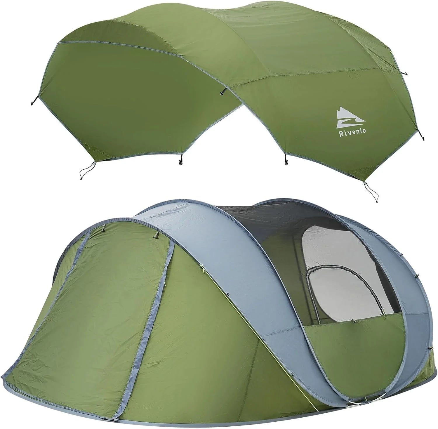 Discount 4/6 Person Easy Pop Up Tent, Camping Tent with Skylight and Rainfly, Waterproof - Image 4