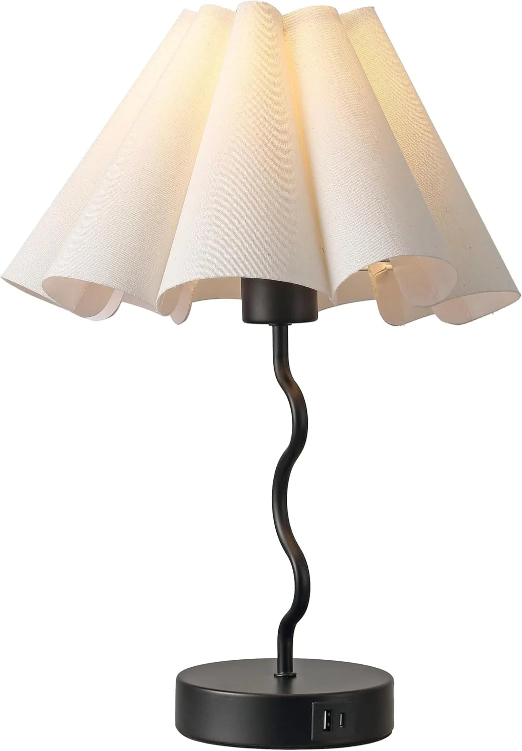 Discount Pleated Table Lamp, Modern Lamp for Bedroom Home Office Decor - Image 6