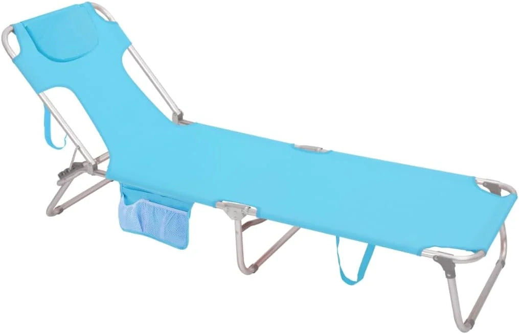 Special Beach Lounge Chair, Reclining Beach Chairs Lay Flat, Folding Camping Chairs Portable Camp Cot with Backpack - Image 12