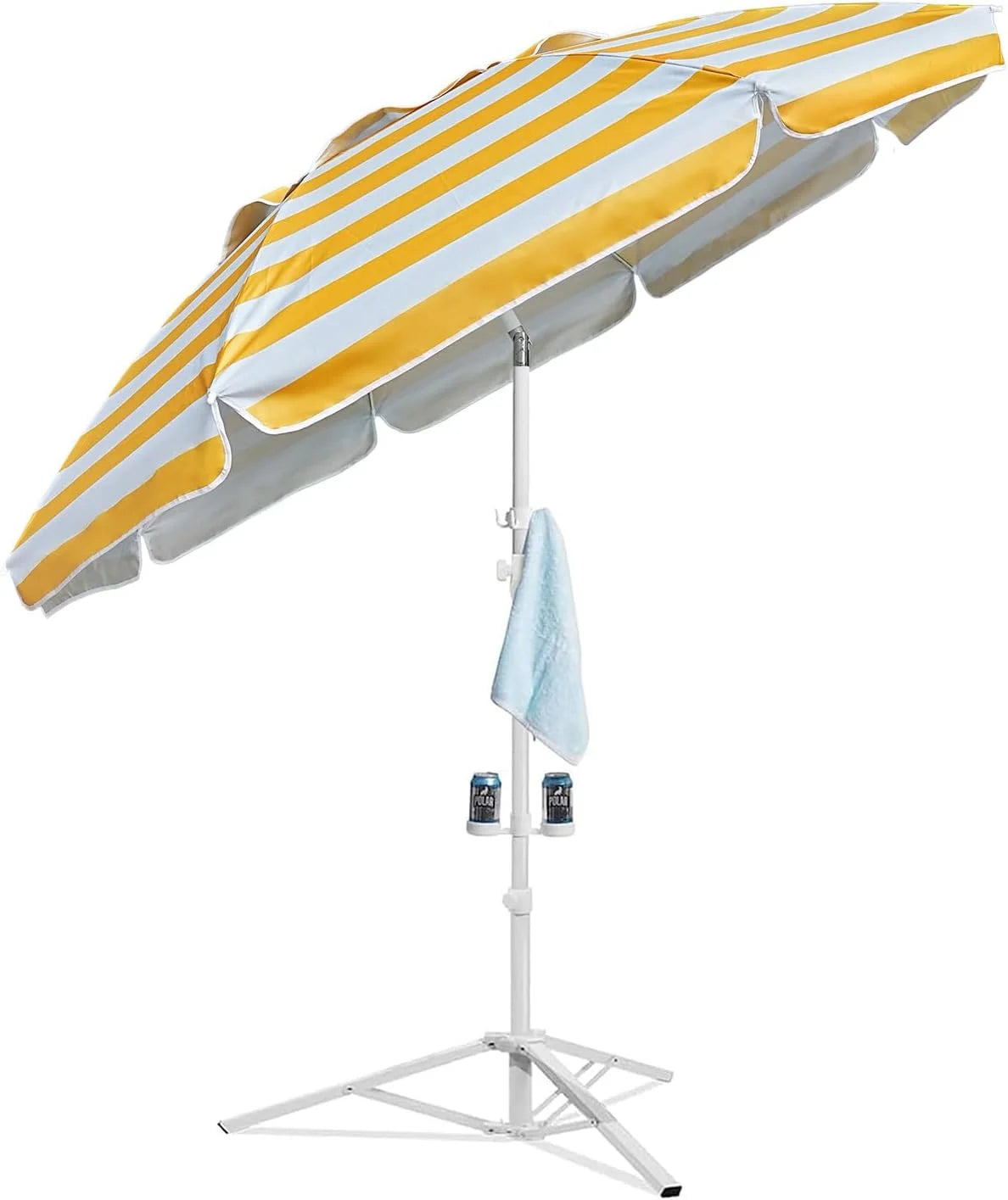 Discount AMMSUN Shade Umbrella, Premium Portable Umbrella with Stand, 6.5ft Lightweight Free Standing Canopy for Sporting Games - Image 6