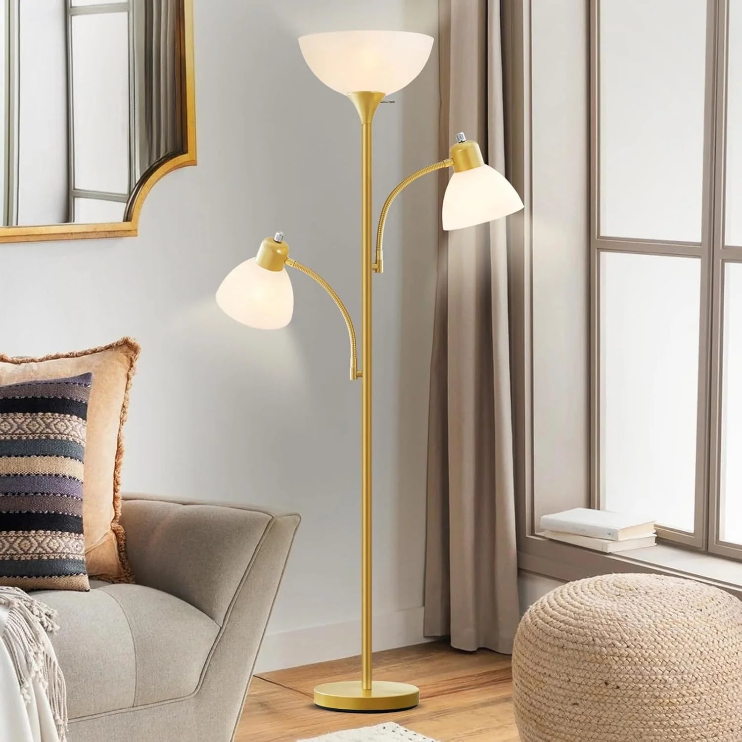 Discount Luvkczc Floor Lamp, Bulb Included, Industrial Lamps for Living Room - Image 2