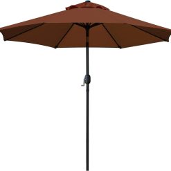 Alternative view of Discount Sunnyglade 9" Patio Umbrella Outdoor Table Umbrella with 8 Ribs Tan