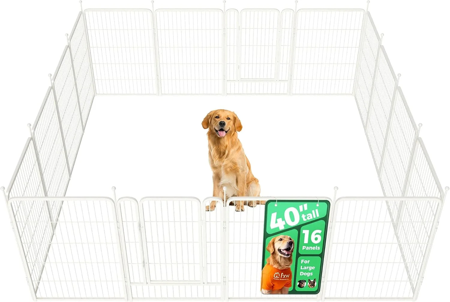 Discount Rollick Dog Playpen, Indoor, 24 H, 8 Panels - Image 44