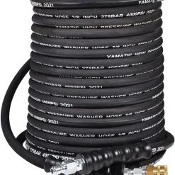 Alternative view of Discount YAMATIC 3/8 Pressure Washer Hose 50FT With Swivel 3/8 Quick Connect, 4000 PSI High Tensile Steel Braided Kink Resistant