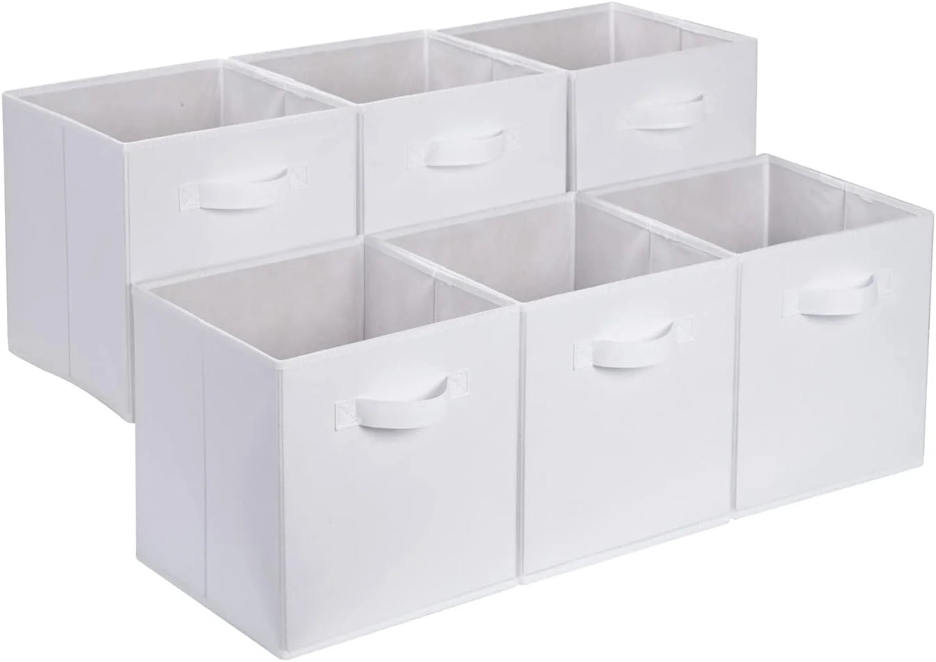 Discount Fabric Storage Cube Bins Organizer with Handles for Organization and Organizing Solution, 13x13x13 - Image 4