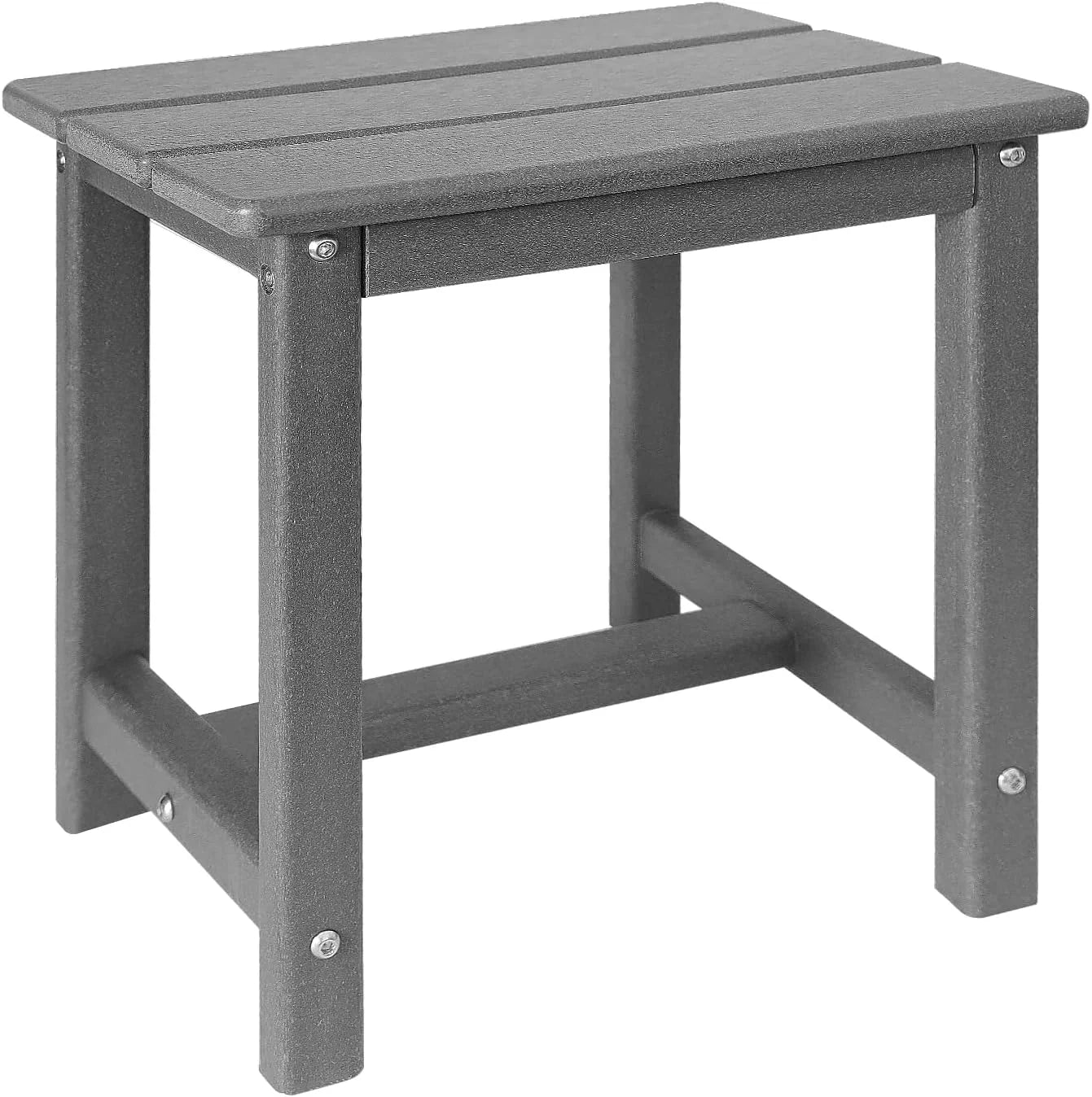 Discount Adirondack Square Outdoor Side Table,2-Tier Storage Patio Side Table - Image 15