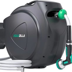 Alternative view of Discount Retractable Garden Hose Reel, 5/8 in x 100 ft Automatic Wall Mount Heavy Duty Automatic Water Hose Reel with 9 Patterns