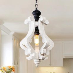 Alternative view of Discount Wood Chandelier Light Fixture