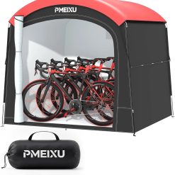 Discount Bike Tent with Rain Cover, Portable Storage Shed for 2-3 Bikes