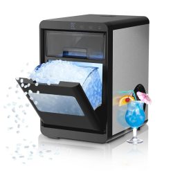 Discount Ice Maker Machine, 8 Ice Cubes in 6 mins, 26lb/Day Ice with 2 Sizes- Portable Mini