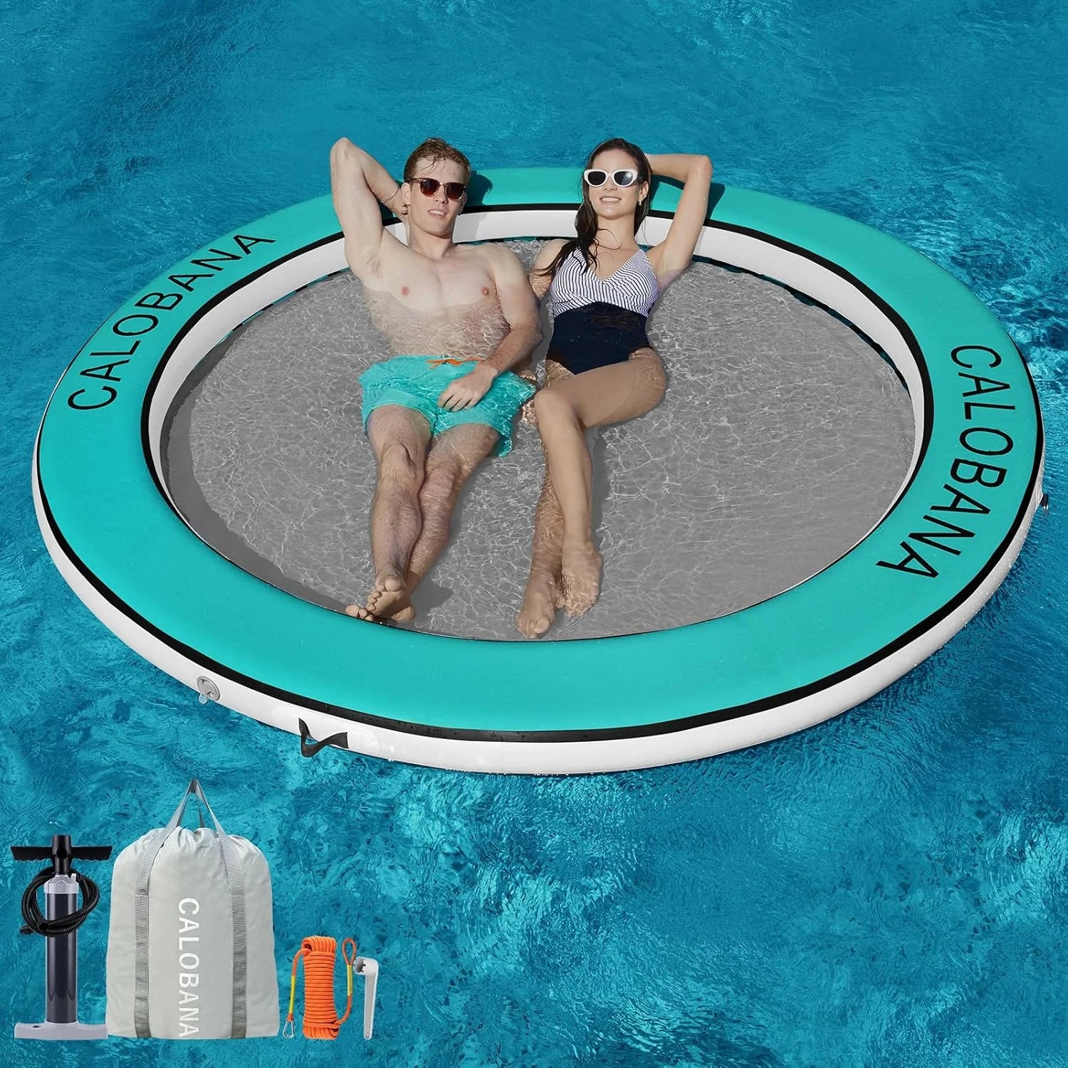 Discount Inflatable Water Hammock for Adults Lake Party Multi Person - Image 12