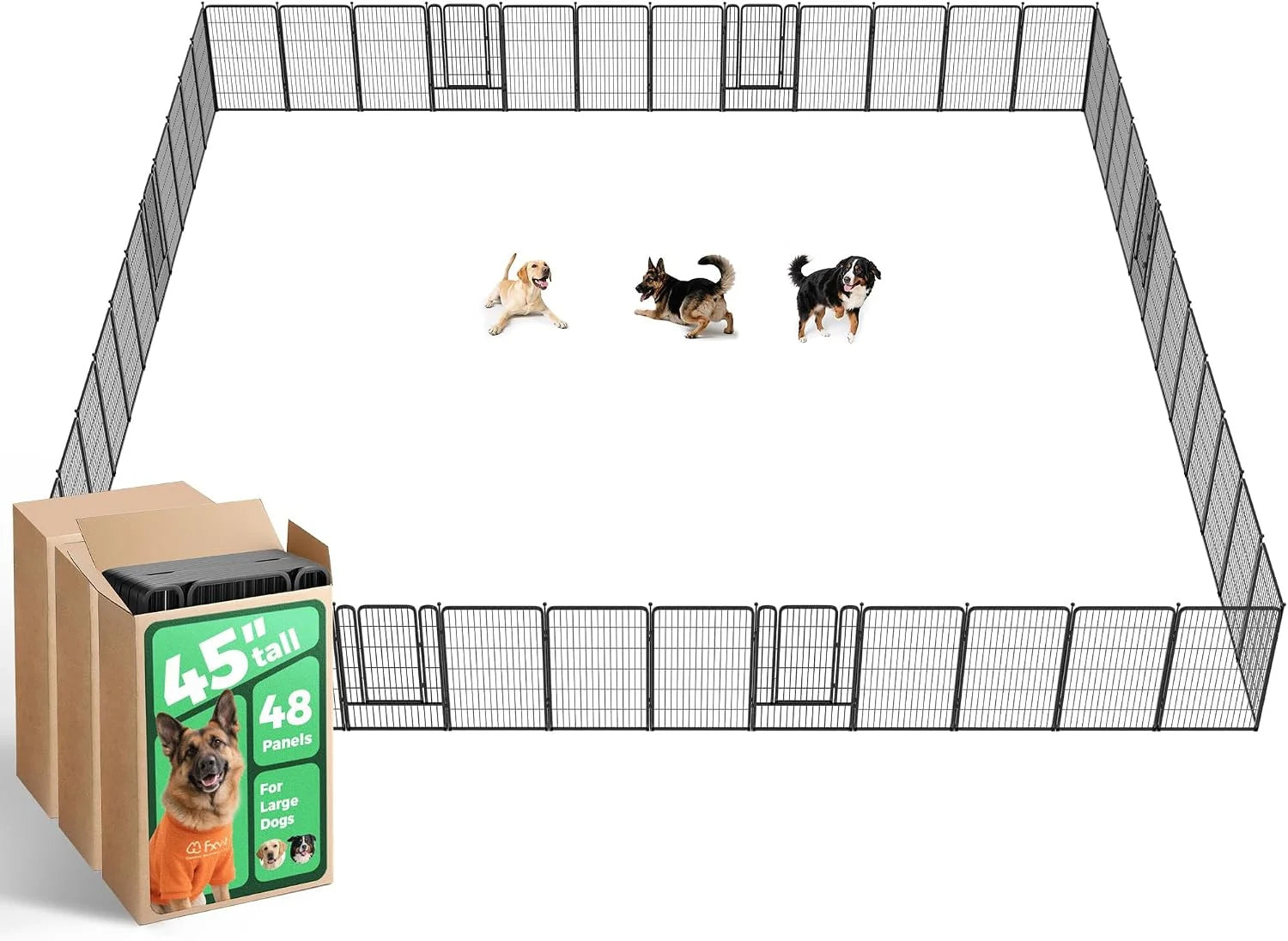 Discount Rollick Dog Playpen, Indoor, 24 H, 8 Panels - Image 33