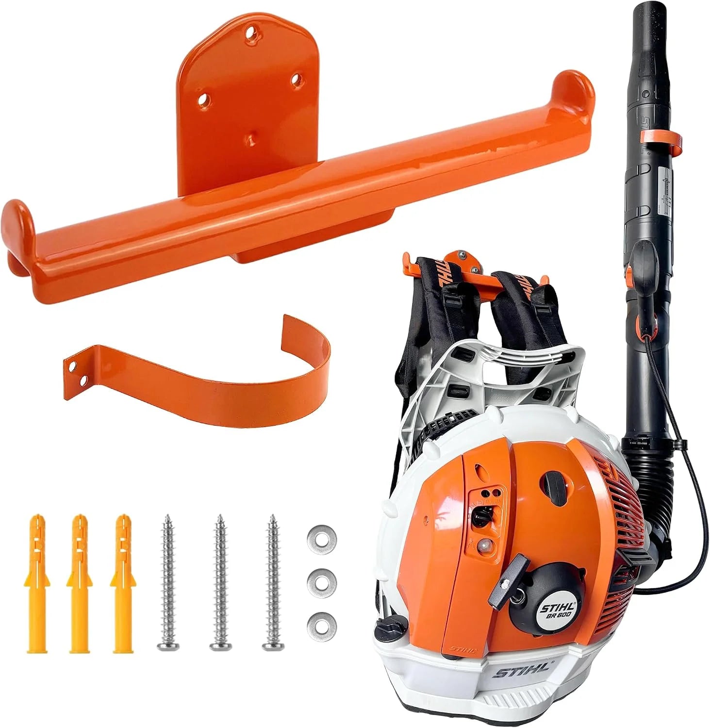 Discount Backpack Blower Rack with Tube Hook, 1 Pack Backpack Blower Wall Mount - Image 4