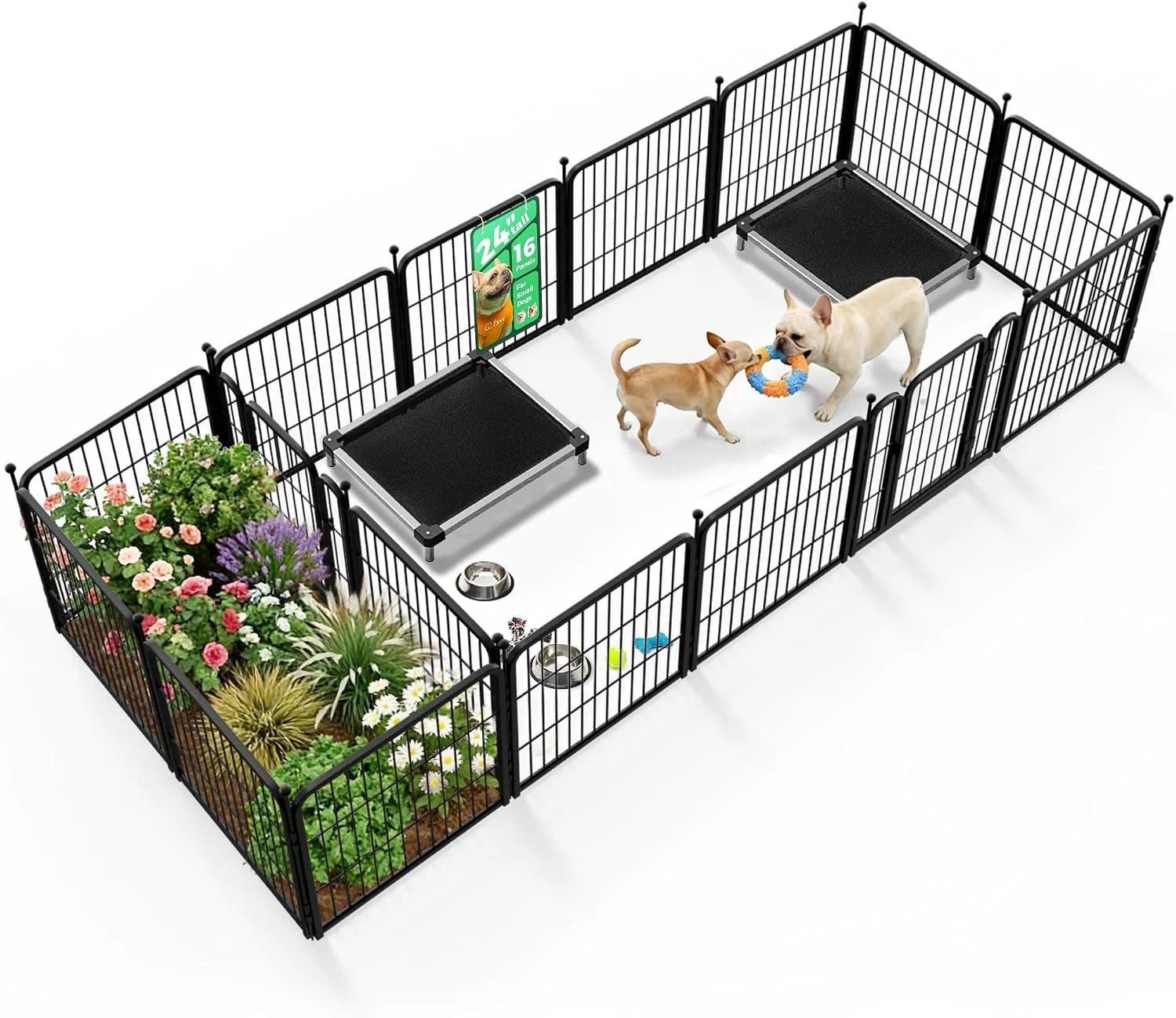 Discount Rollick Dog Playpen, Indoor, 24 H, 8 Panels - Image 57