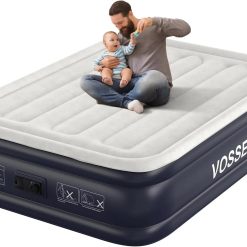 Alternative view of Discount Air Mattress Queen with Built-in Pump, 18 Raised Inflatable Blow Up Mattress, Upgraded Heavy Duty Portable Air