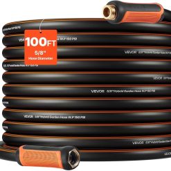 Alternative view of Discount VEVOR Garden Hose, 200 ft 5/8 Heavy Duty Rubber Water Hose with 10 Mode Nozzle, 150PSI Working & 600PSI Burst