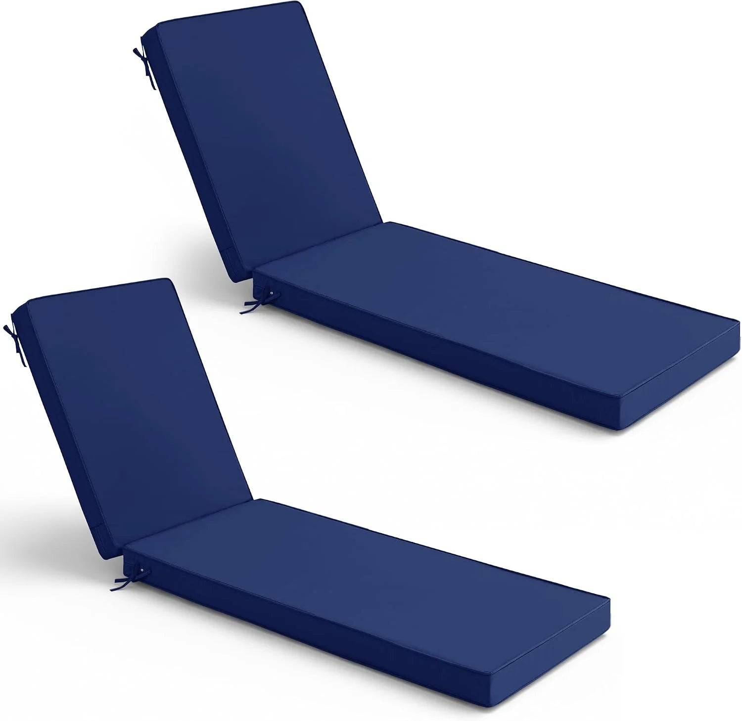 Discount Chaise Lounge Cushions Outdoor Set of 2, Waterproof and Fade Resistant Sun Lounger Replacement Cushion - Image 14