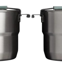 Discount Wildfare Core 26-Piece Complete Camp Kitchen Cook Set, 4 qt Pot with Lid, 8in Fry Pan, 4 Table Settings