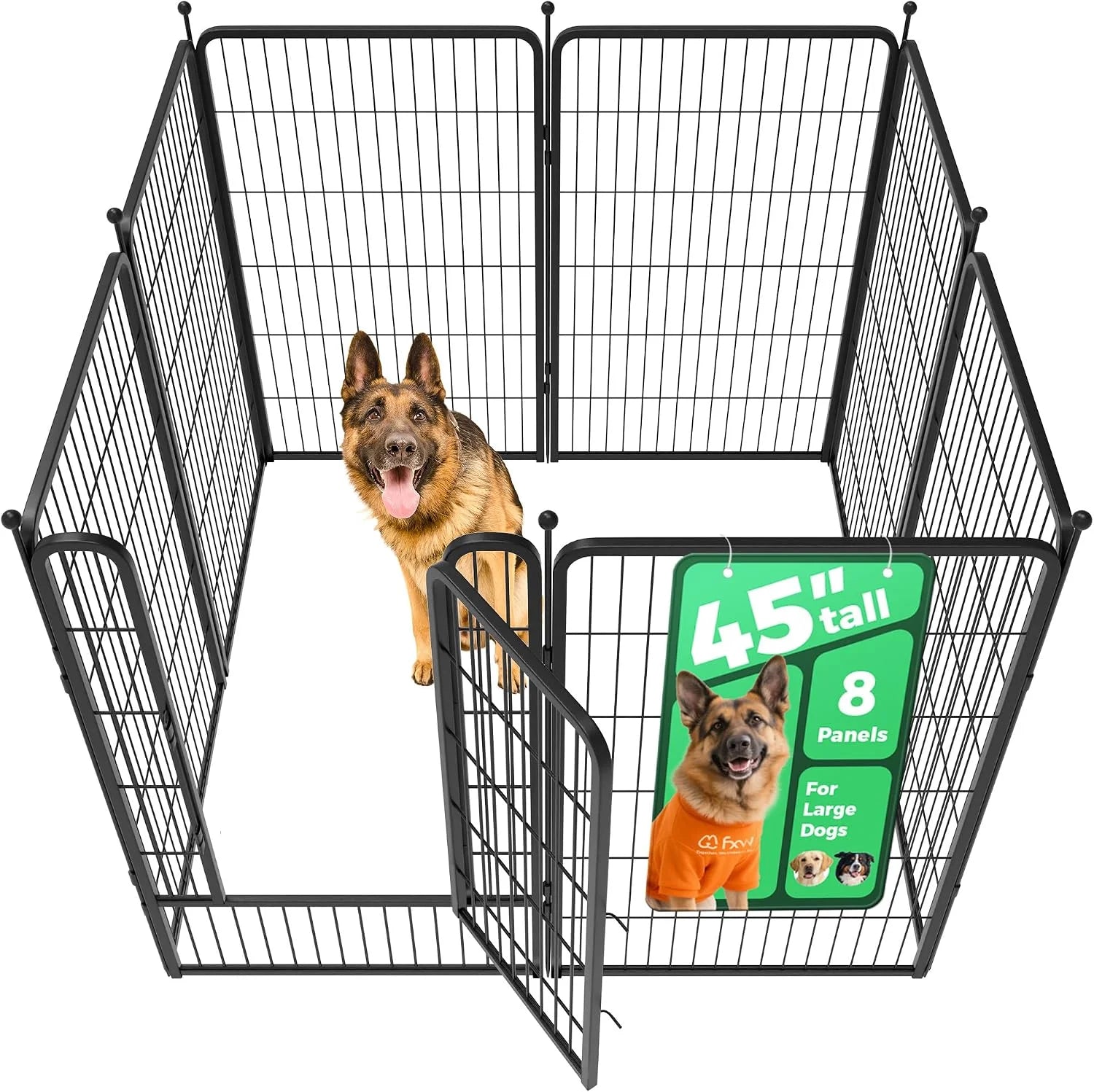 Discount Rollick Dog Playpen, Indoor, 24 H, 8 Panels - Image 68