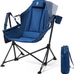 Alternative view of Discount ADVANCED Padded Oversized Hammock Camping Chair, Compact Heavy Duty Swing Chair with Multi-Storage Pockets