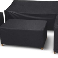Discount STARTWO Outdoor Furniture Cover Waterproof 4 Piece, Black, Regular, 420D