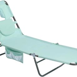 Alternative view of Discount Beach Lounge Chair, Reclining Beach Chairs Lay Flat, Folding Camping Chairs Portable Camp Cot with Backpack