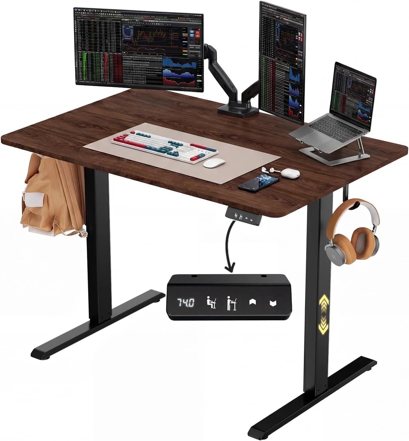 Special BEAUTY Electric Standing Desk 48 x 24, Height Adjustable 28-46