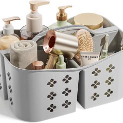 Alternative view of Discount Portable Shower Caddy with Handle, Large Capacity Shower Basket Organizer, Quick-Drain Bathroom Storage Tote