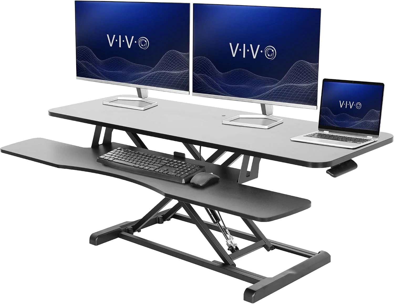 Discount 32 inch Desk Converter, K Series, Height Adjustable Sit to Stand Riser, DESK-V000K - Image 15