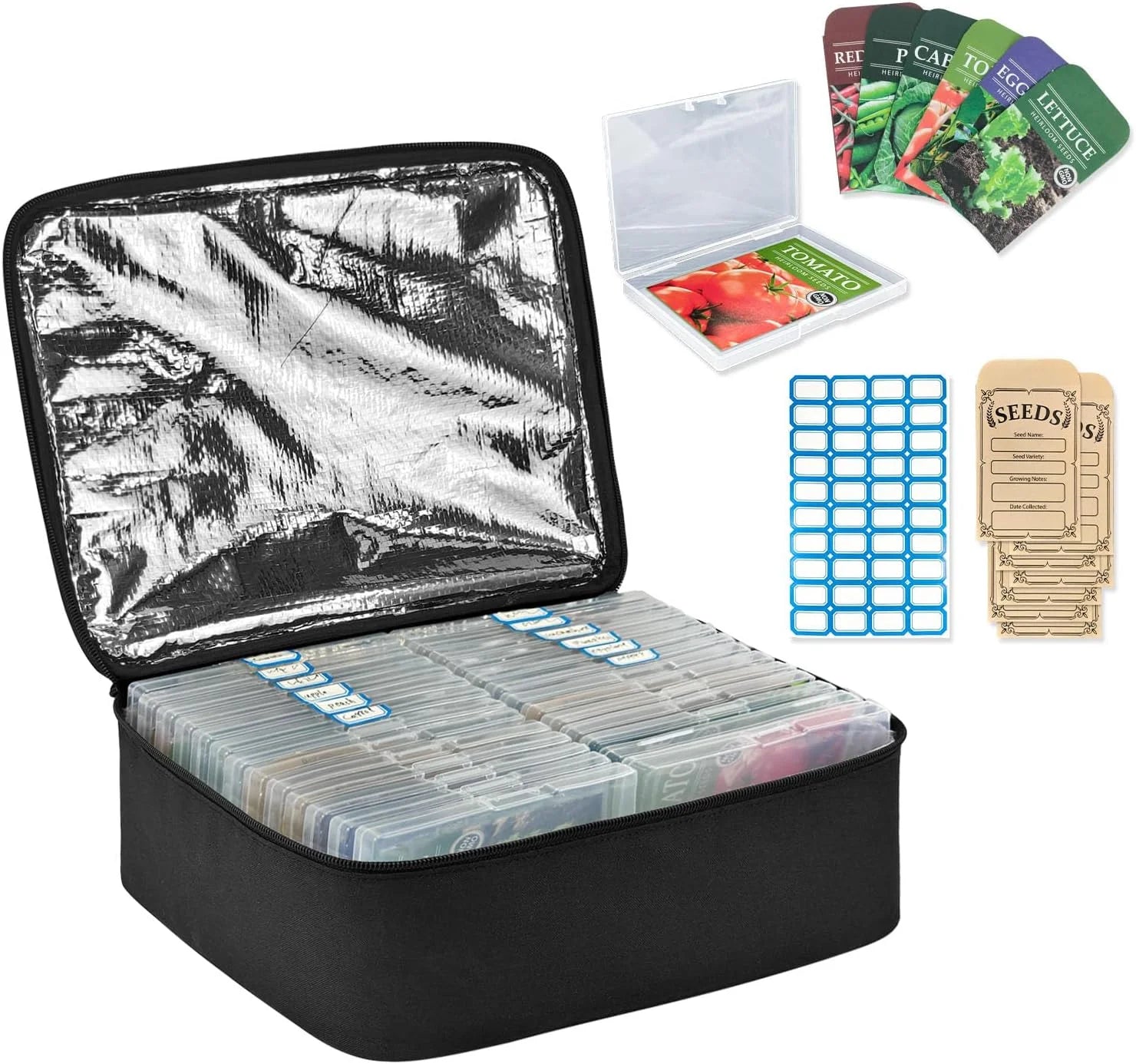 Discount 26 Slot Seed storage Organizer Box Hold 80 to 100 seed packets