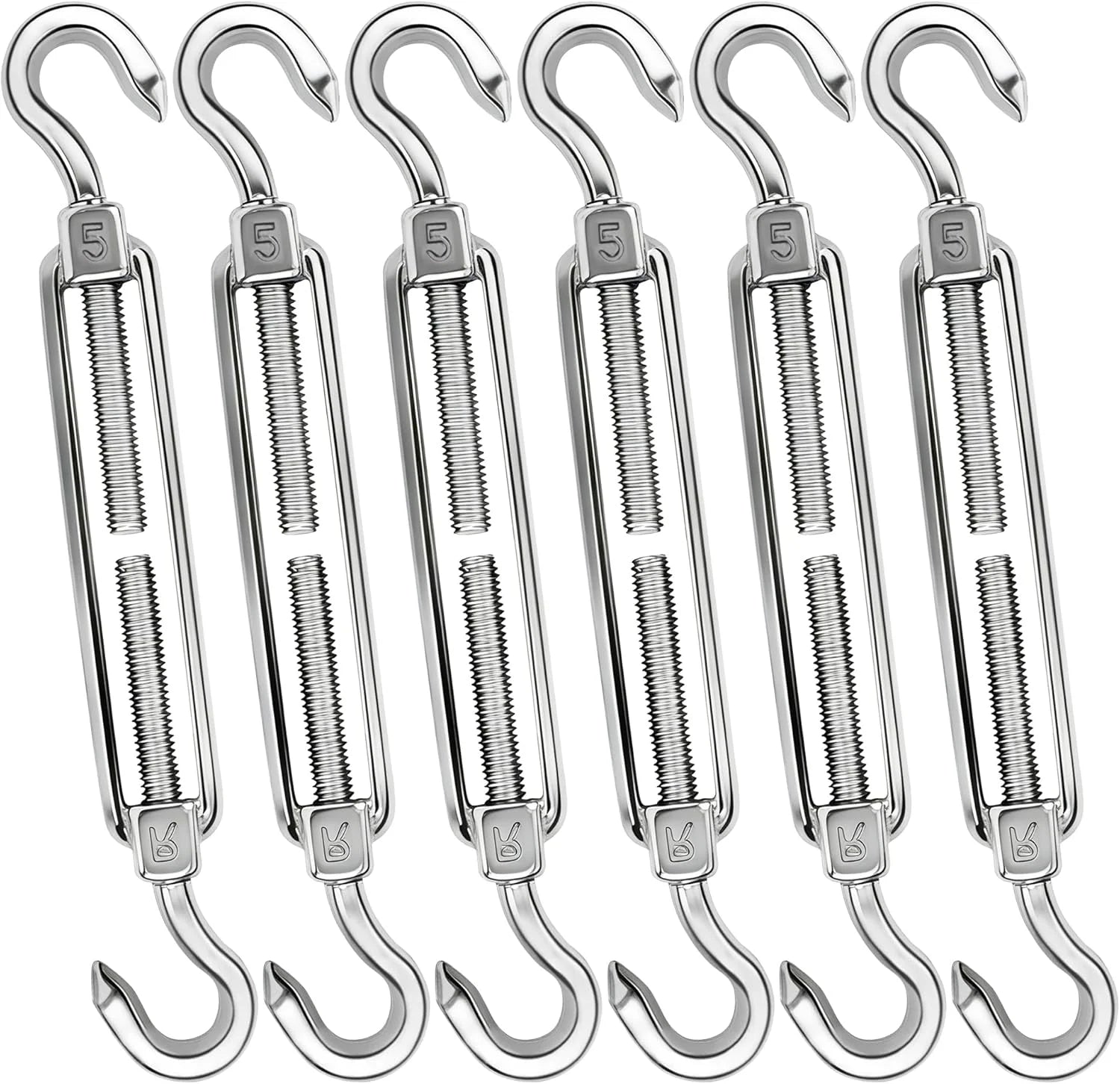 Discount 44 Pcs Shade Sail Hardware Kit 6 Inch Outdoor Sun Sail Accessories