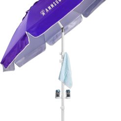 Discount Shade Umbrella, Premium Portable Umbrella with Stand, 6.5ft Lightweight Free Standing Canopy for Sporting Games