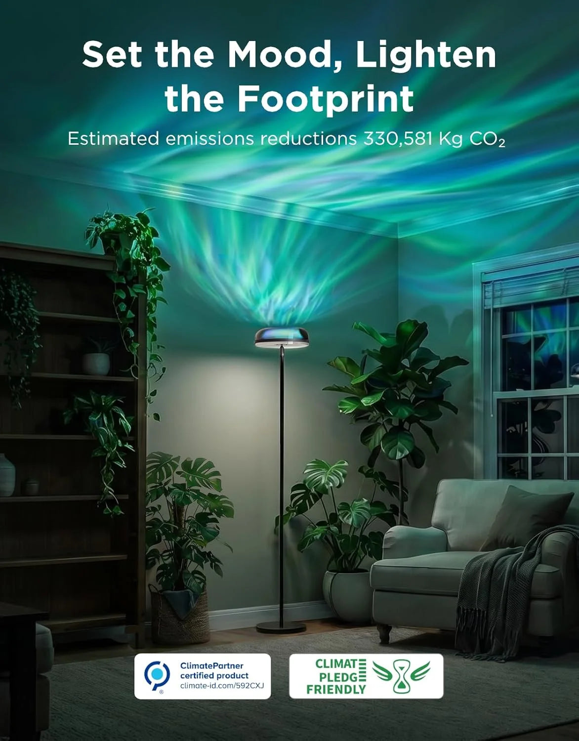 Discount Uplighter Floor Lamp, LED Modern Corner Floor Light - Image 4