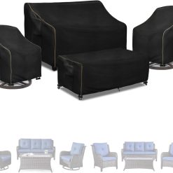 Alternative view of Discount LSongSKY Outdoor Furniture Covers Waterproof,600D Heavy Duty Patio Furniture Covers for 6/7/8 PCS Sets Sectional Sofa Couch Rocking Swivel Chairs
