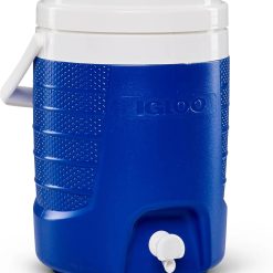 Alternative view of Discount 2 Gallon Portable Sports Cooler Water Beverage Dispenser, Insulated Cooler Dispenser, Majestic Blue