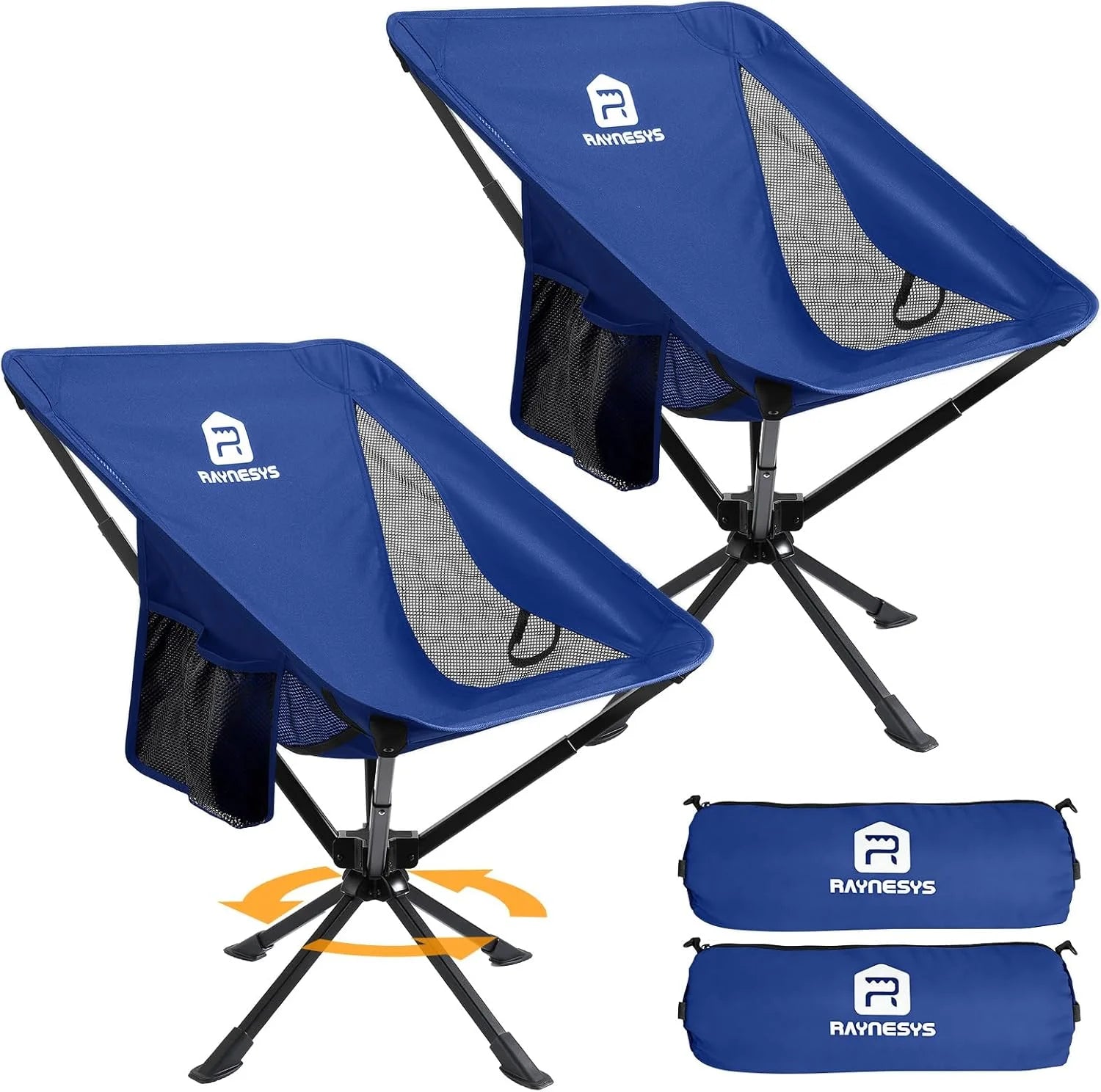 Discount Portable Swivel Camping Chair, 8 Seconds Quick Setup Easy Carry, 3.8Lb Lightweight Folding Chairs for Hiking - Image 7