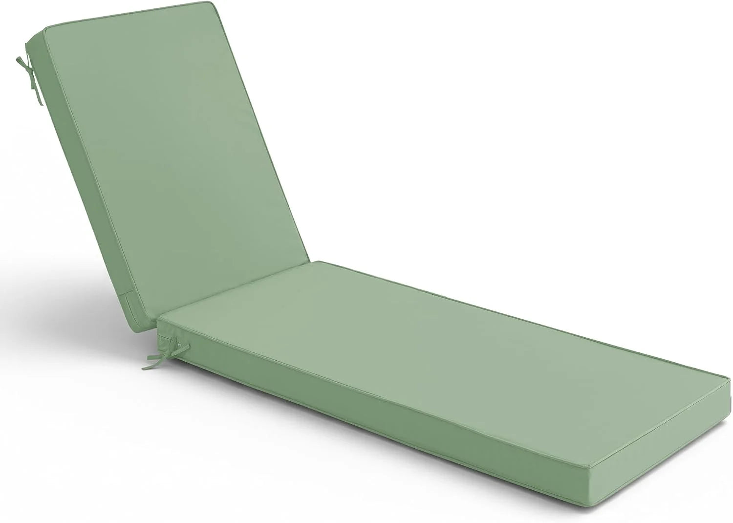 Discount Chaise Lounge Cushions Outdoor Set of 2, Waterproof and Fade Resistant Sun Lounger Replacement Cushion - Image 2