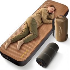 Discount Lost Horizon Air & Foam Camping Mattress, Self-Inflating Sleeping Pad, 4.5 Thick, with Pump Sack, R13 Insulation