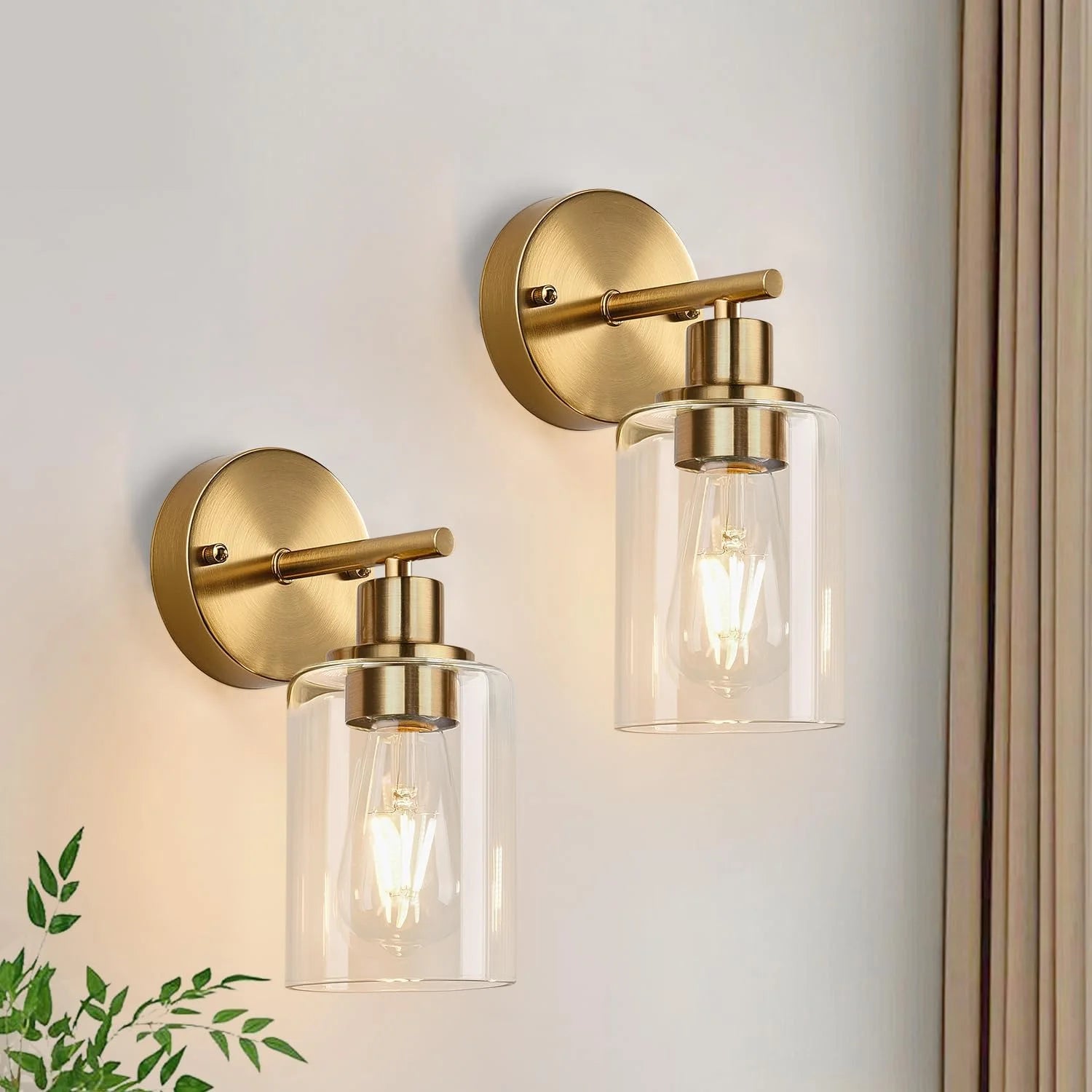 Discount Zarbitta 3-Light Bathroom Light Fixtures, 17.23 Black Modern Vanity Lights with Clear Glass Shade - Image 23