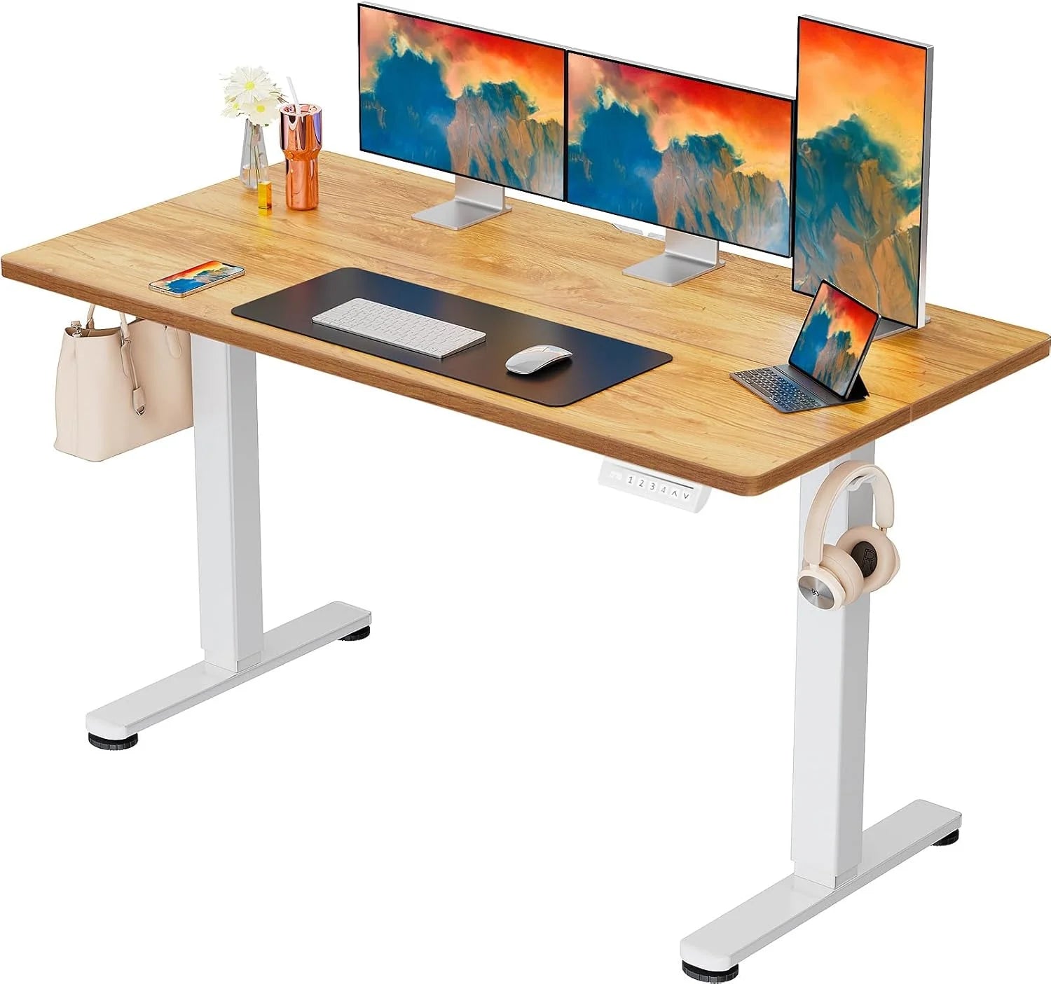 Discount Height Adjustable Electric Standing Desk, 48 x 24 Inches Sit Stand up Desk - Image 10