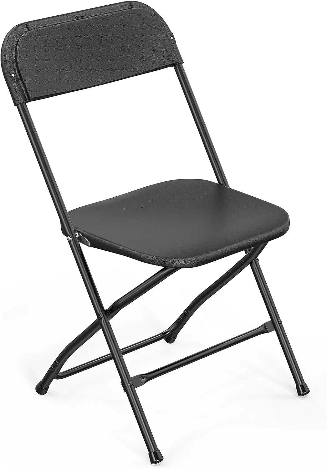Discount 10 Pack White Plastic Folding Chair, Indoor Outdoor Portable Stackable Commercial Seat with Steel Frame 350lb. - Image 17