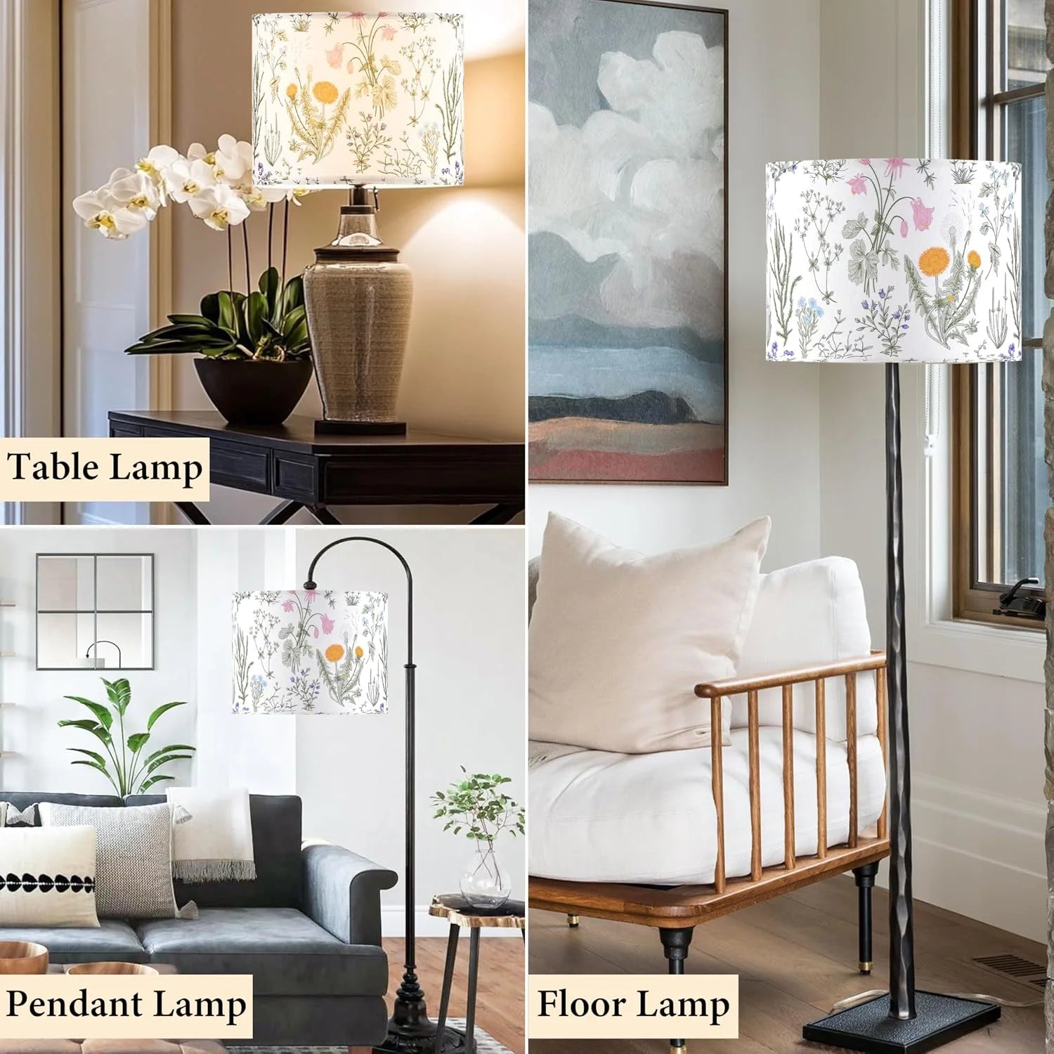 Discount GO&SO Lamp Shades Set of 2, Modern Lamp Shades For Table Lamps Replacement - Image 36