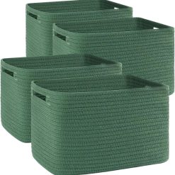 Alternative view of Discount 4 Pack Storage Baskets for Organizing, Woven Baskets for Shelves, Perfect for Toys, Books, Towels, and Clothes