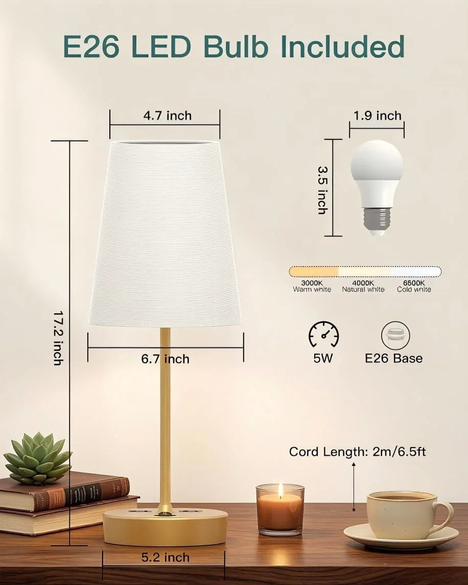 Discount Addtam Bedroom Table Lamp, Dimmable - Image 5