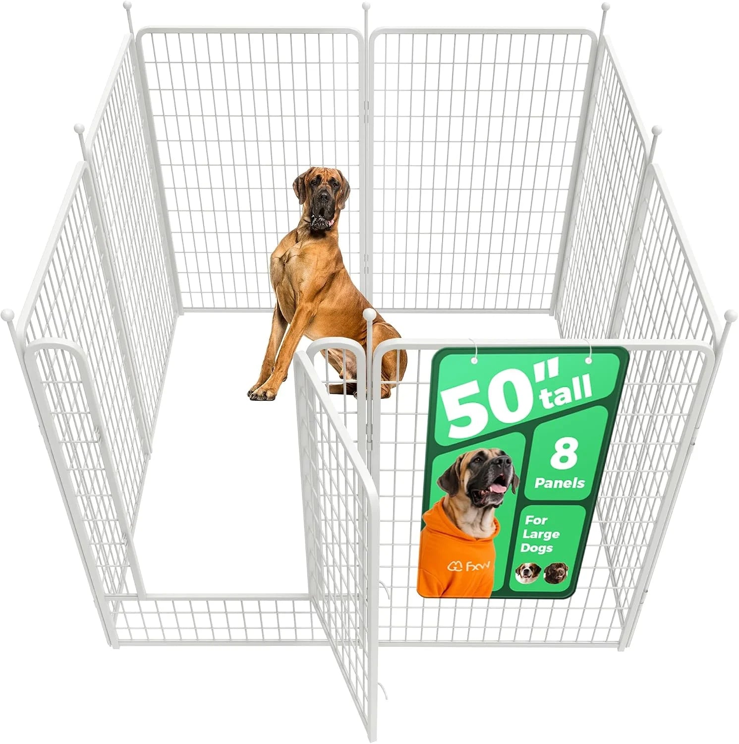Discount Rollick Dog Playpen, Indoor, 24 H, 8 Panels - Image 60