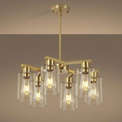 Discount 4-Light Black Modern Farmhouse Chandelier