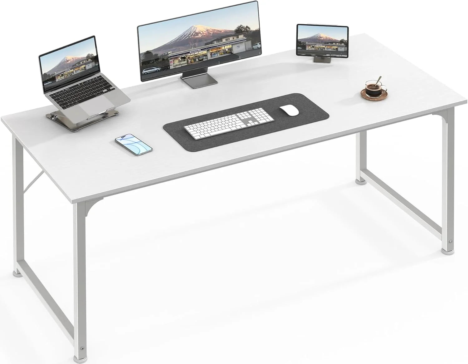 Discount Computer Desk, 55 Inch Home Office Desk - Image 5